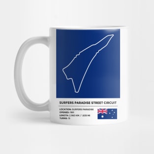 Surfers Paradise Street Circuit [info] Mug